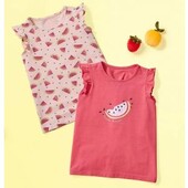 2шт! Качественная футболка из хлопка Lupilu Германия, размер 122/128