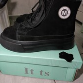 Черевики зима натуральний замш