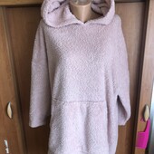 Меховушка, плюшева туника, кофта, худи, S-XS, F&F. слип, пижама