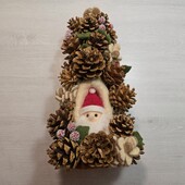 Новорічний декор, ялинка із шишок! Лот 15