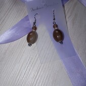 Сережки з намистинами та стразами