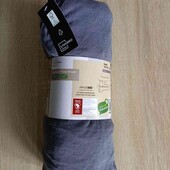 Livarno брендовая хлопковая простынь на резинке цвет светлый баклажан размер 140/160/200