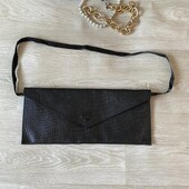 Кожаная сумка клатч