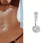 Гарнезна сережка д/пірсингу. Золото або хром