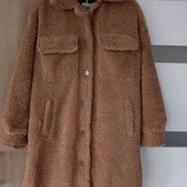 Cropp брендовая стильная  шубка /теддик цвет рыжий размер М