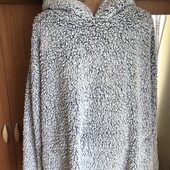 Меховушка, плюшева туника, кофта, худи, M-L. Primark, слип, пижама