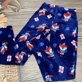 Плюшевые пижамные штаны размер С, состояние идеальное