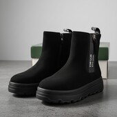 Хіт зими стильні зручні зимові черевики челсі з натуральної замші