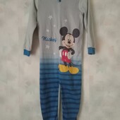 Флісовий комбінезон-сліп для хлопчика Disney Mickey Mouse . розмір 122/128
