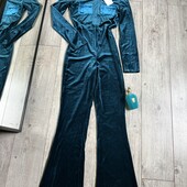 Розпродаж магазину! Крутезний комбінезон бархат велюр спереду кармани