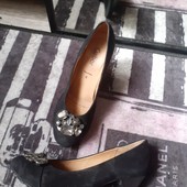 Розпродаж магазину! Туфлі каміння стрази велюр
