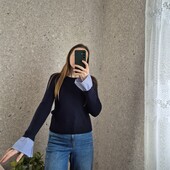 Кайфовий, мягусінький, теплий лонгслів в рубчики, з красивими рукавичками в кльош ✨Без дефектів