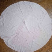 Фірмова скатертина на круглий стіл, заміри 150/150