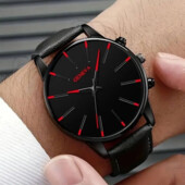 Годинник Geneva Quartz, унісекс, ремінець під шкіру, класичний стиль