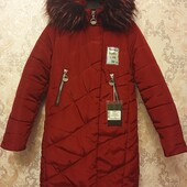 Нове зимове тепле пальто.з хутром.укрп 50%!