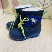 Дитячі зимові чоботи для хлопчика 27 lupilu світяться