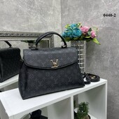 Сумка саквояж в стилі луі вітон екошкіра довгі і короткі ручки з літерами