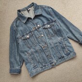 Джинсова куртка H&M розмір С-Л, оверсайз