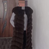 Безрукавка песець натуральна