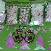 Набір сніжинок і наместин, 500шт