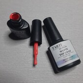 Яскравий гель-лак +матовий топ