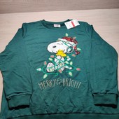 С&А! Красивый новогодний женский свитшот! Хл полномерная! Лот 29