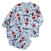 Піжама дитяча бавовняна з начосом 92-122 кольори