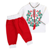 Комплект дитячий Різдво футер з начосом 68-98