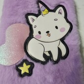 Блокнот красивый меховой,в лоте 2 шт