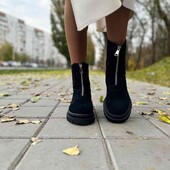 черевики зима натуральна замша