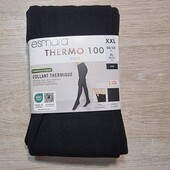 Есмара! Жіночі термоколготки, теплі жіночі колготки! 100 ден, чорні! 48/50 євро 54/56 наш! Лот 31