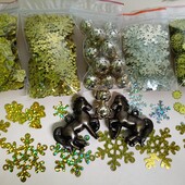 Набір сніжинок і наместин, 900шт