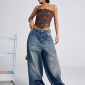 Широкие джинсы багги.