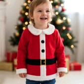 ❤️☀️❤️ наряд Санты, образ Санта, на 12-36 мес. тёплое, велюр. идеал сост. Ставка=купить Сразу ⚡❗