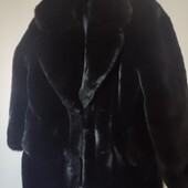 Чорна еко шуба під норку р.14