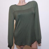 Трикотажна кофтинка шифонові вставки