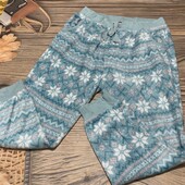 Плюшевые пижамные штаны размер л/хл