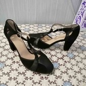 Шикарные туфли, натуральная кожа/замша, размер 37.