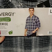 8059....Фланелевая рубашка livergy розмір Евро Л