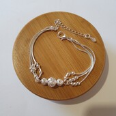 Серебряный браслет тройной проба 925