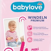 Підгузки Babylove Windeln Premium Maxi розміру 4 - 42 шт!