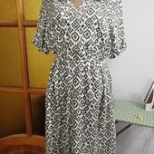 Сукня, р. 14(віскоза, льон)