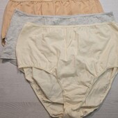 Прімарк! Трикотажні високі жіночі труси М розмір, дуже повномірні, 3 шт! Лот 10