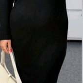 Стильне плаття в рубчик 52-54 розмір