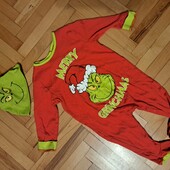 Новорічний чоловічок+шапка 9-12 міс