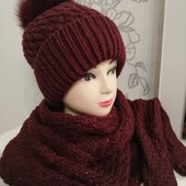 Красивий комплект з мітенцями Р. 54-60 2 Кольори Якість преміум-класу