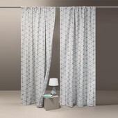 ♕ Лот 2 шт ♕ Жаккордові штори кріплення на карниз-трубу від Tchibo, разм: 140 х 240 см