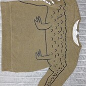 Джемпер с принтом крокодил jbc, толстовка, кофта, реглан