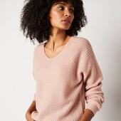 Жіноча в'язана кофта ніжна пудра❣️