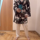 Хорошенькая пижама, три вещи, костюм для дома и сна, размер 10-12